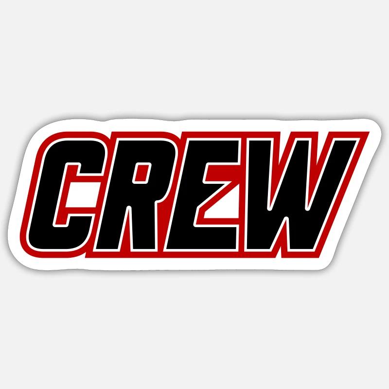 Crew - Sticker size S (10 x 10 cm) - white matte