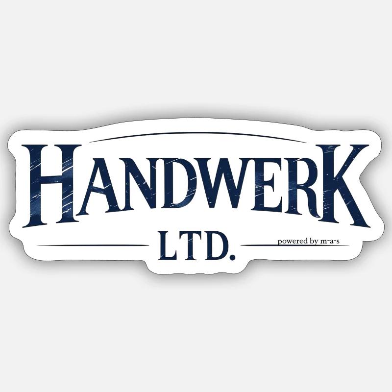 Handwerk Ltd. - Sticker Größe S (10 x 10 cm) - Mattweiß