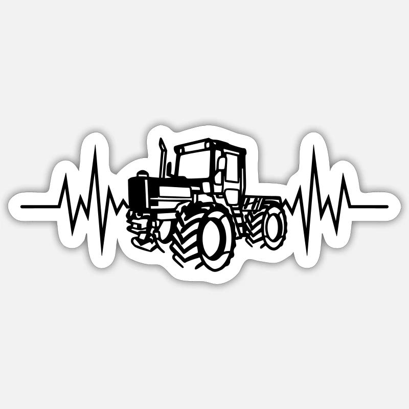 MB Trac 01 Herzfrq Sticker Größe S (10 x 10 cm)