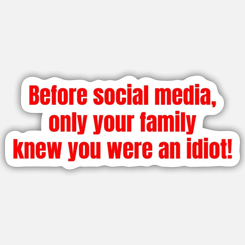 Before the networks Sticker size S (10 x 10 cm)