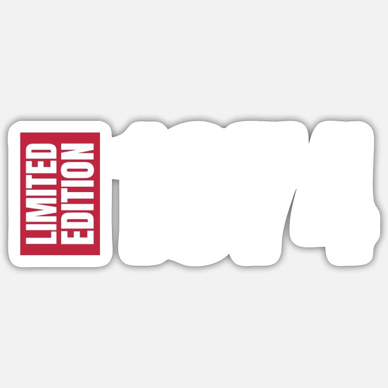 Edition limitée 1974 - Sticker taille S (10 x 10 cm) - blanc mat