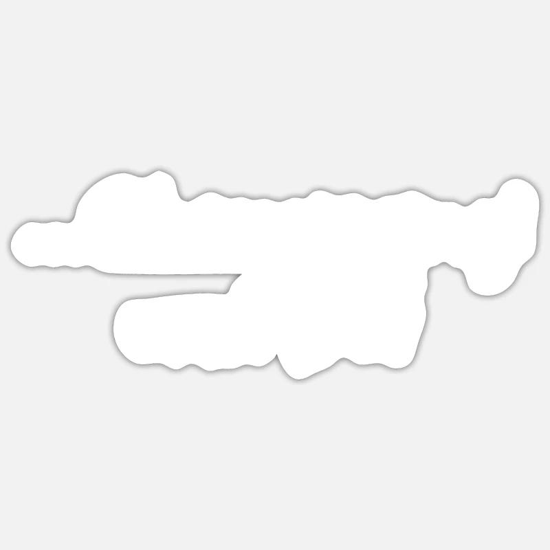 Obergiasing drôle de Giesinger disant - Sticker taille S (10 x 10 cm) - blanc mat