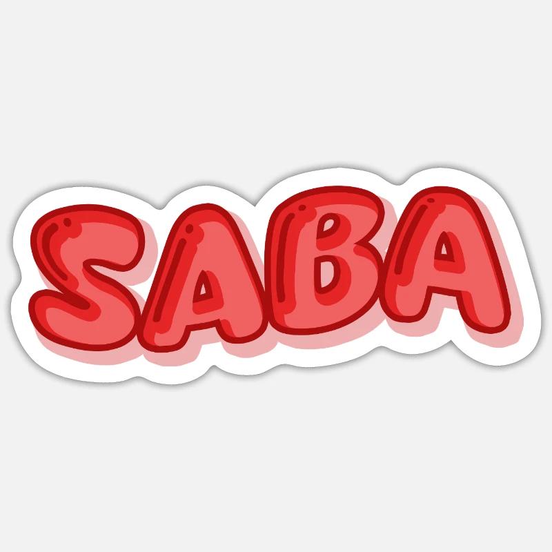 Saba Holidays - Sticker size S (10 x 10 cm) - white matte