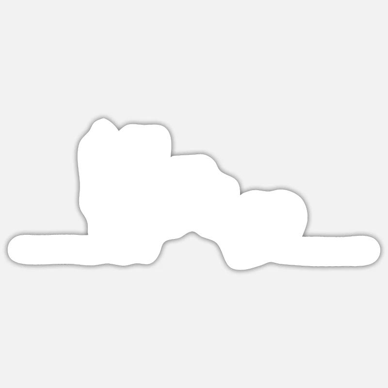 Pas de pays sans paysans - Sticker taille S (10 x 10 cm) - blanc mat