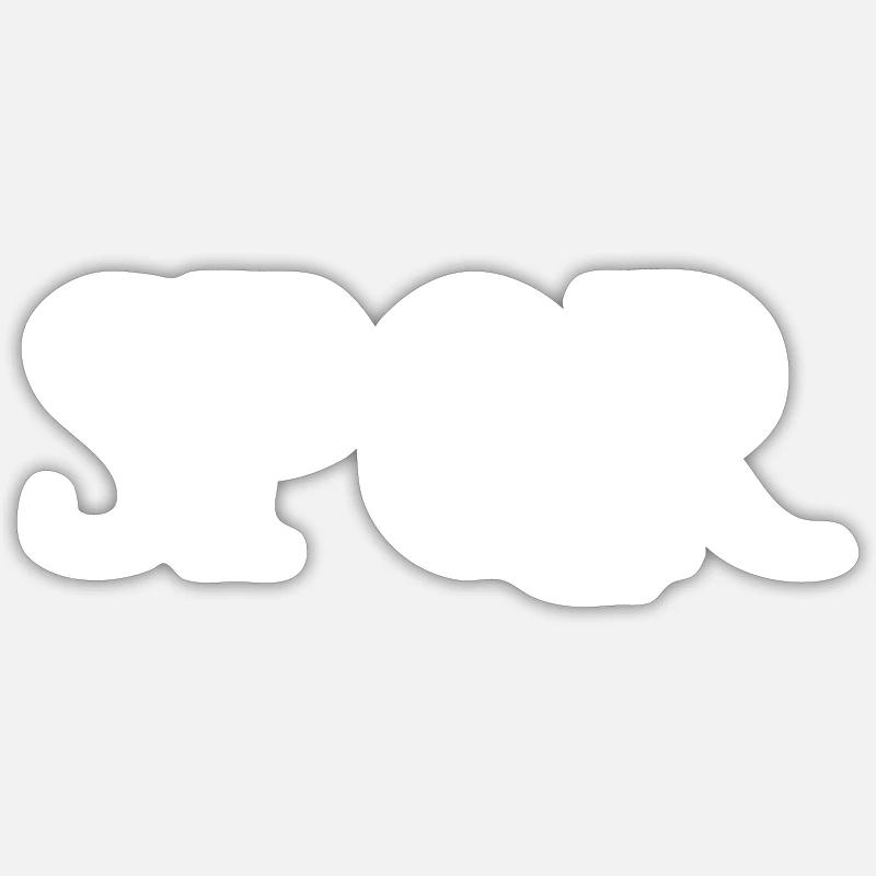 SPQR Lettering Vector Bright Sticker size S (10 x 10 cm)