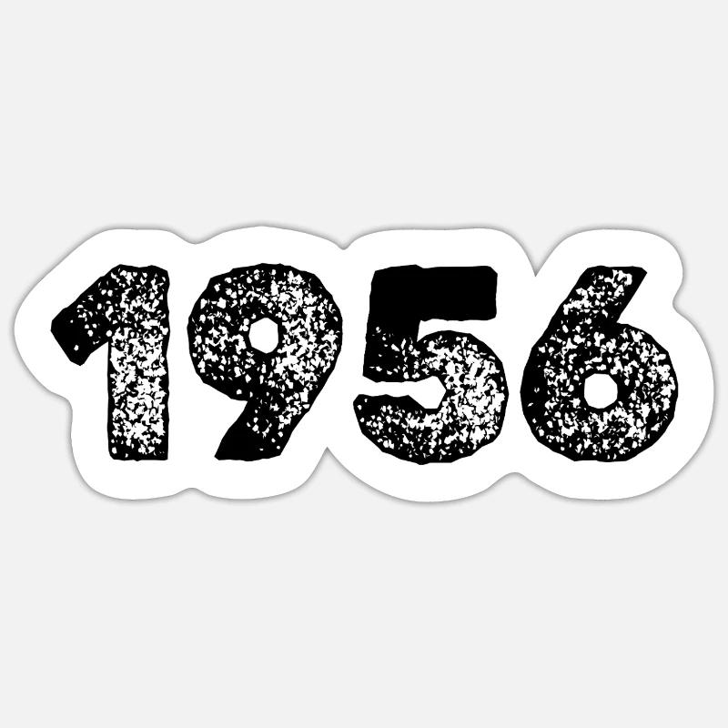 1956 - Sticker size S (10 x 10 cm) - white matte