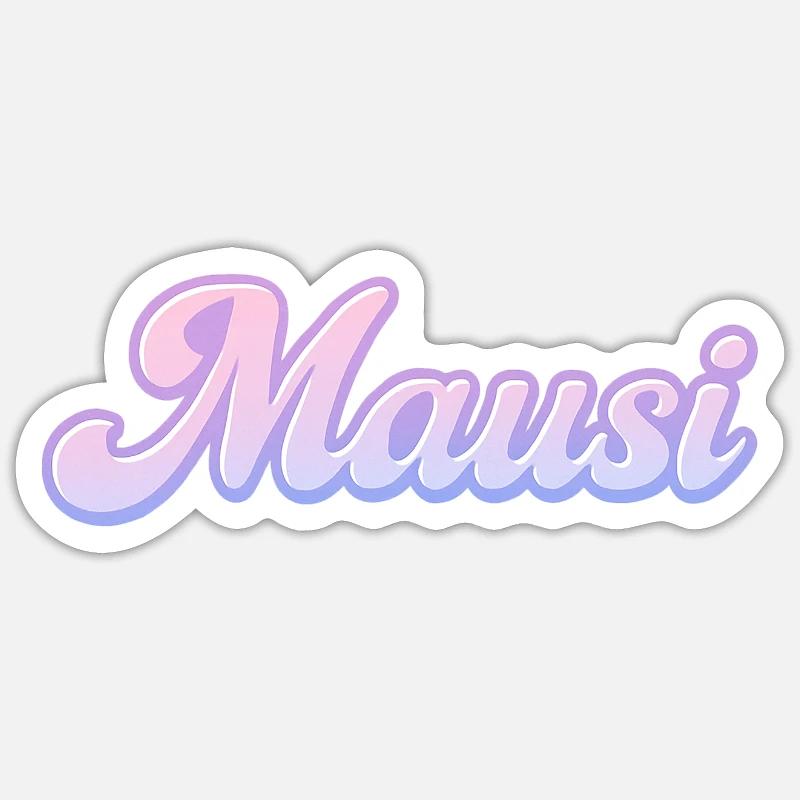 Mausi / y2k Design - Sticker Größe S (10 x 10 cm) - Mattweiß