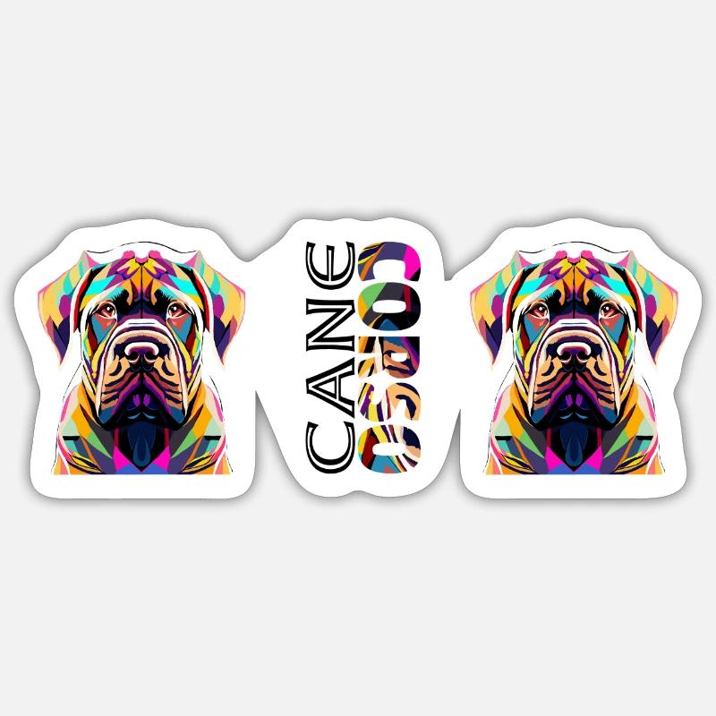 Carne Corso - Sticker size S (10 x 10 cm) - white matte