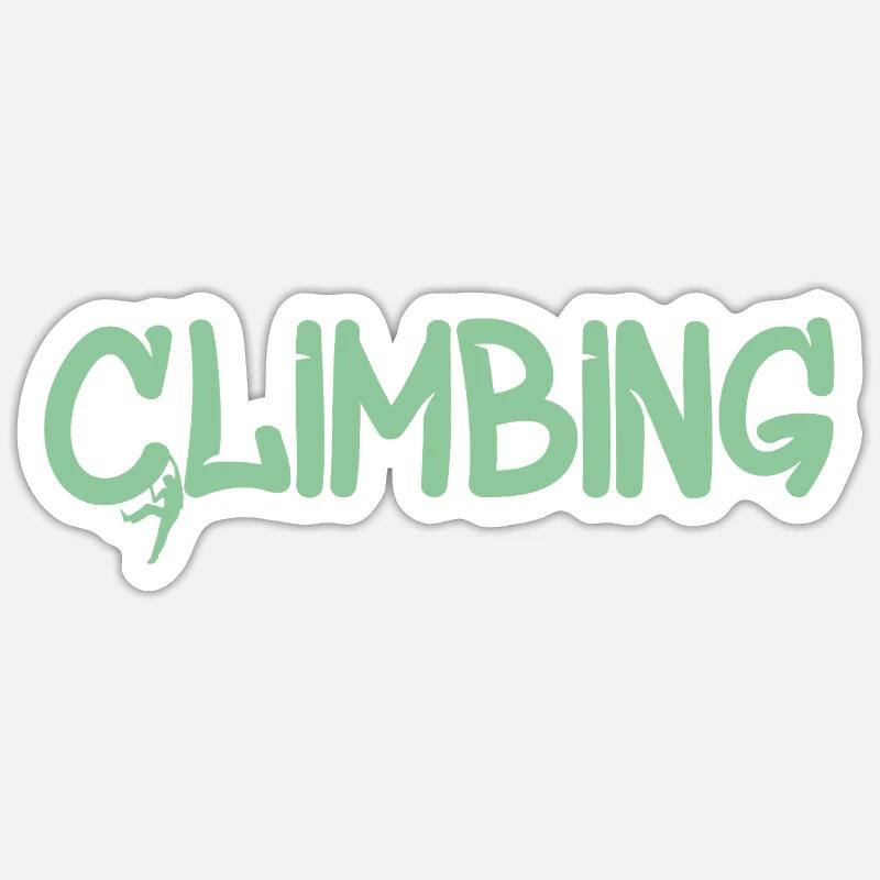 Grimpe Graffiti : Logo d’escalade - Sticker taille S (10 x 10 cm) - blanc mat