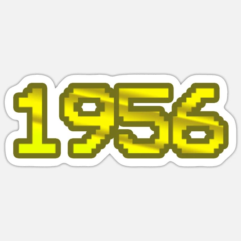 1956 - Sticker taille S (10 x 10 cm) - blanc mat