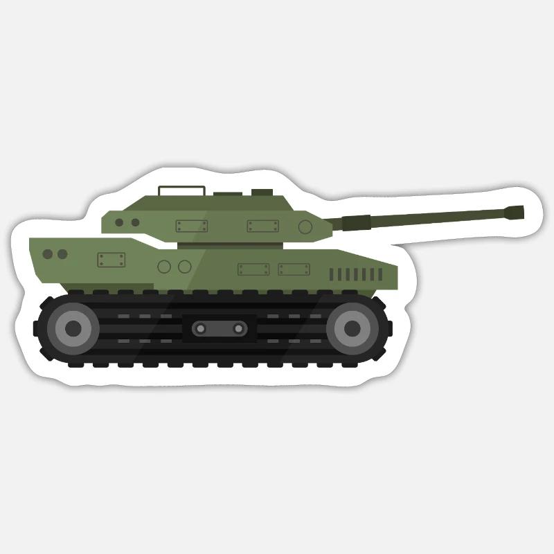 Militärpanzer Sticker Größe S (10 x 10 cm)