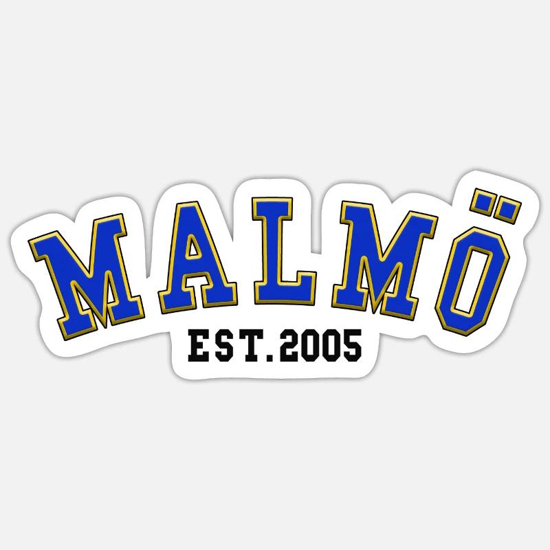 Malmö Est. 2005 - Sticker size S (10 x 10 cm) - white matte