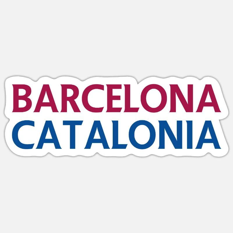 Lyrique Barcelone – Catalogne - Sticker taille S (10 x 10 cm) - blanc mat