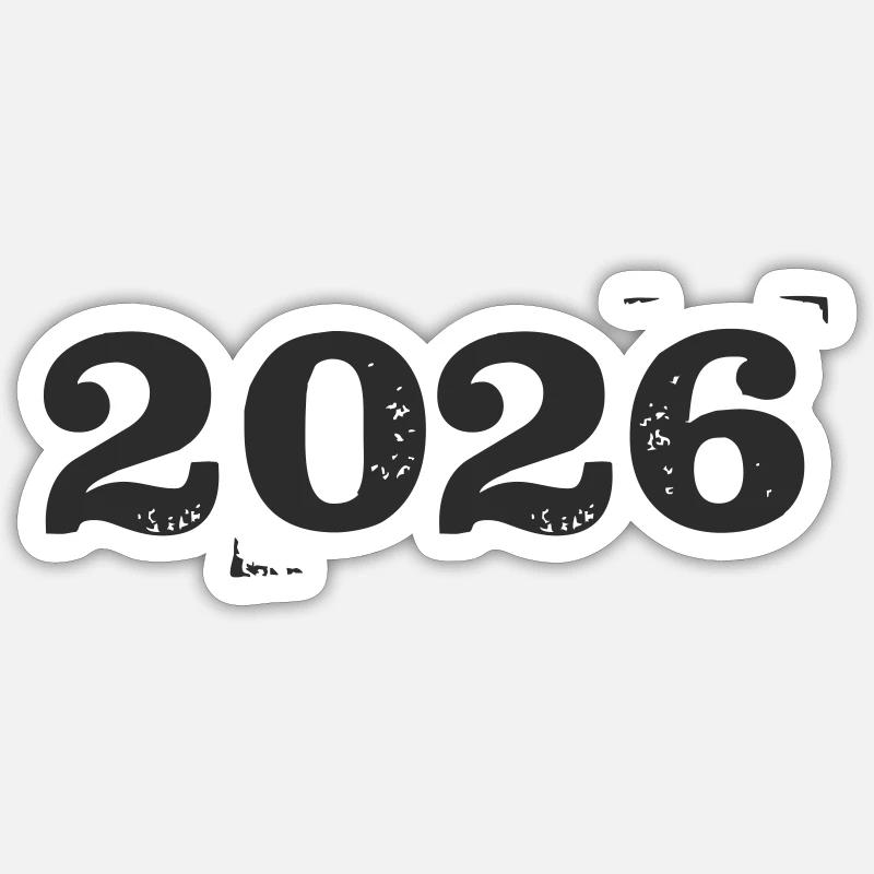 2026 - Sticker taille S (10 x 10 cm) - blanc mat