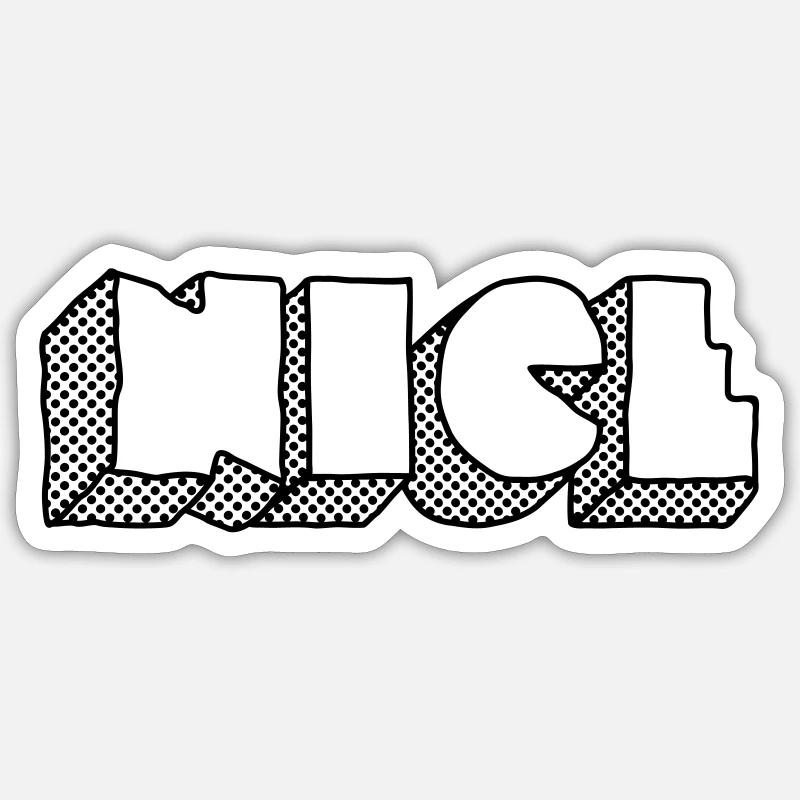 NICE Dotted – Conception de clubs et de soirées électro Sticker taille S (10 x 10 cm)
