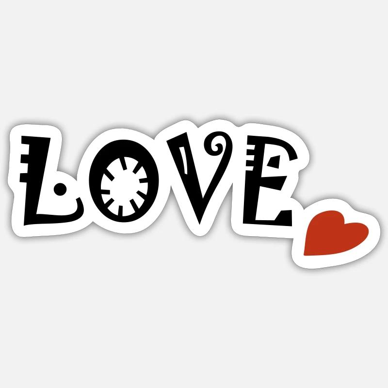 LOVE Sticker Größe S (10 x 10 cm)
