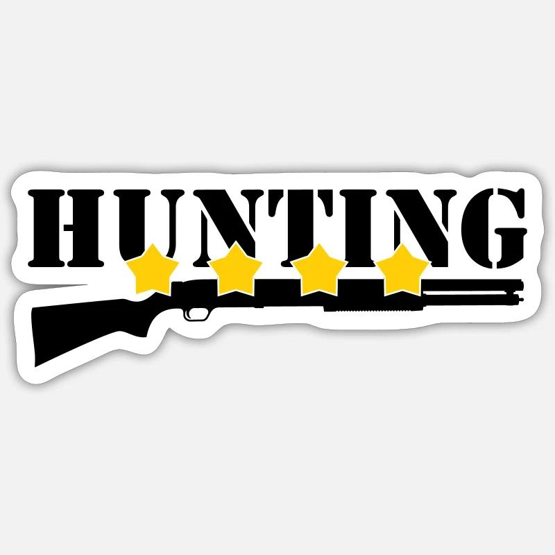 Jagd – Jäger Sticker Größe S (10 x 10 cm)