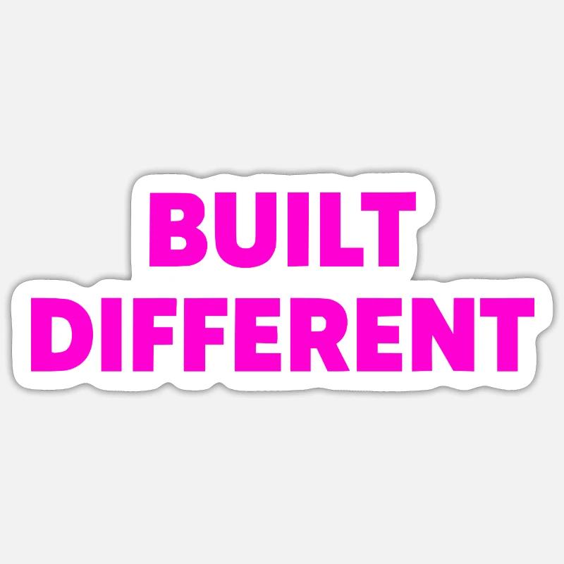 Typographie construite différemment Sticker taille S (10 x 10 cm)