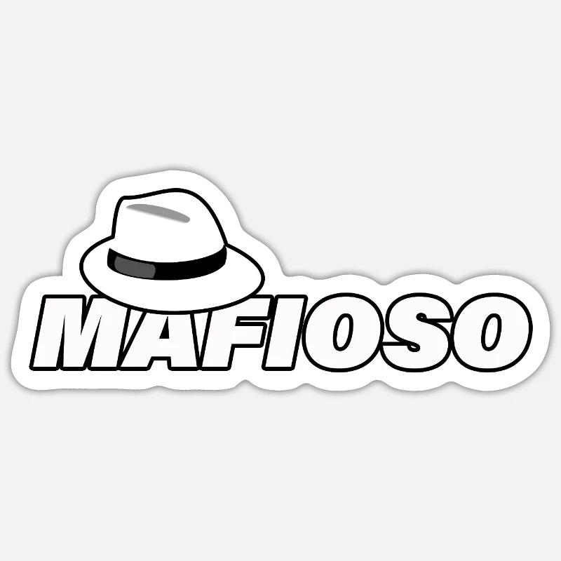 MAFIOSO - Sticker size S (10 x 10 cm) - white matte