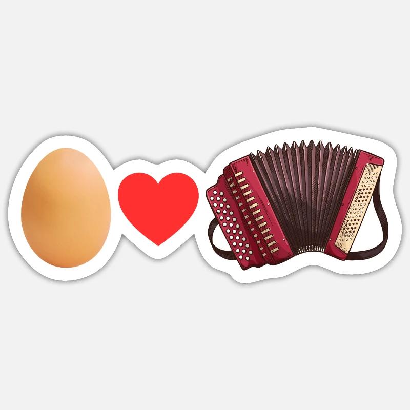 Ei love Quetschn Sticker size S (10 x 10 cm)