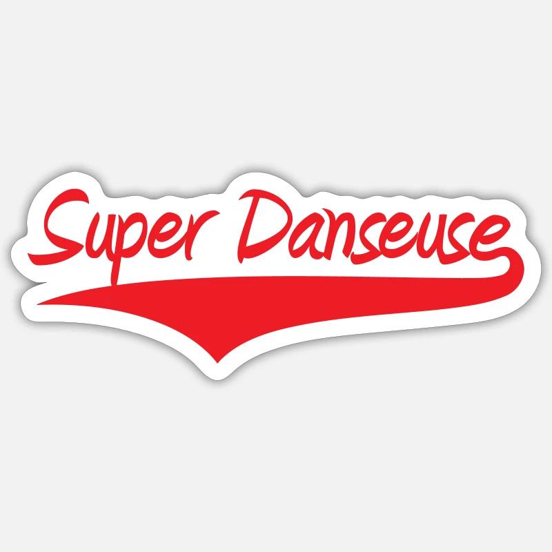 Super Dancer - Dance - Sticker size S (10 x 10 cm) - white matte