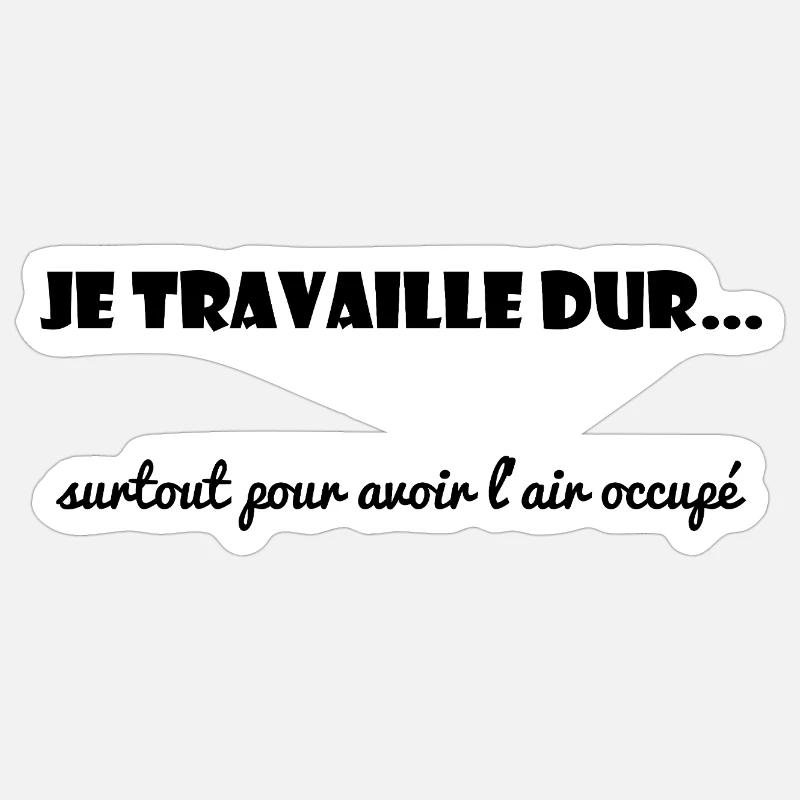 WORK. COLLEAGUE. MESSAGE. QUOTES. QUOTES - Sticker size S (10 x 10 cm) - white matte