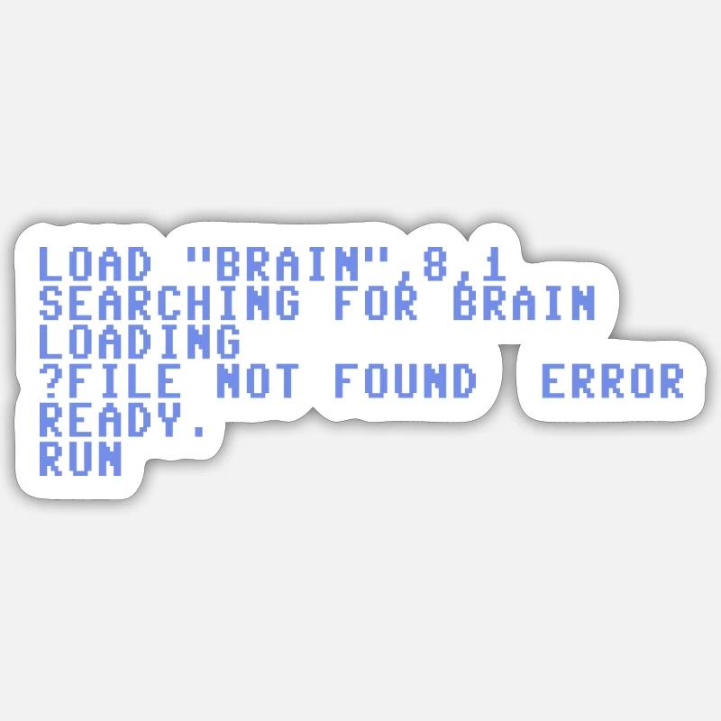 searching for Brain Sticker size S (10 x 10 cm)