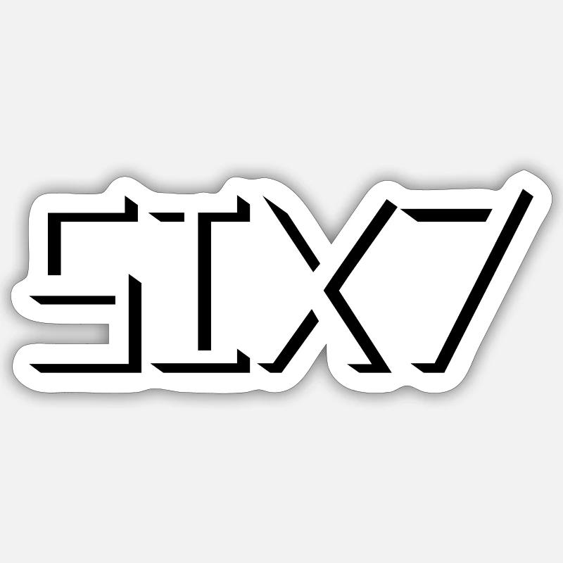 67 - Sticker taille S (10 x 10 cm) - blanc mat