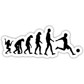 Footballer Evolution: Dominate from the Ground Up - Sticker size S (10 x 10 cm) - white matte - Front