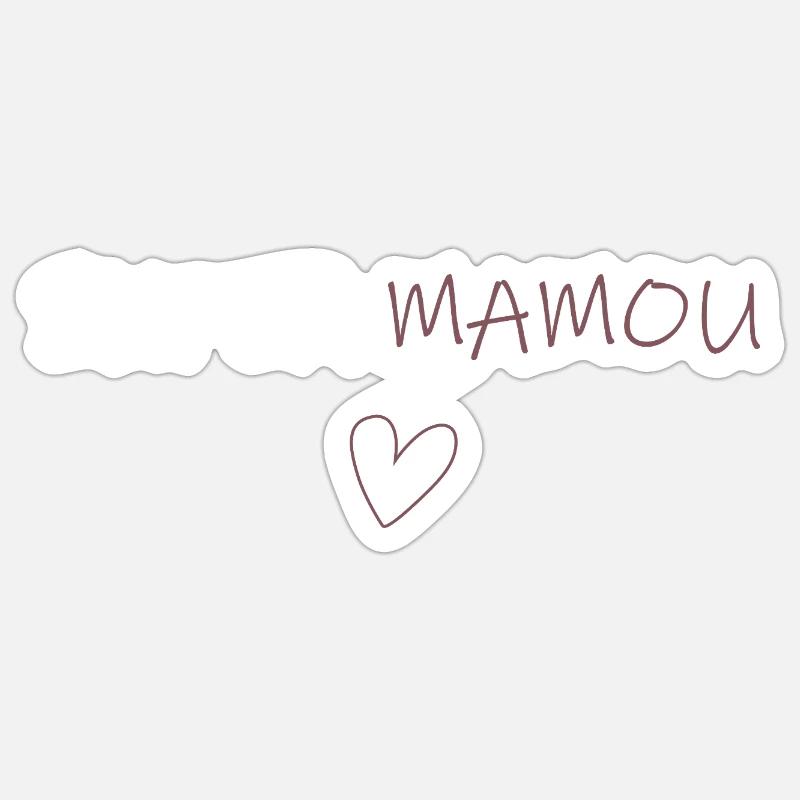 Super Mamou - Sticker Größe S (10 x 10 cm) - Mattweiß
