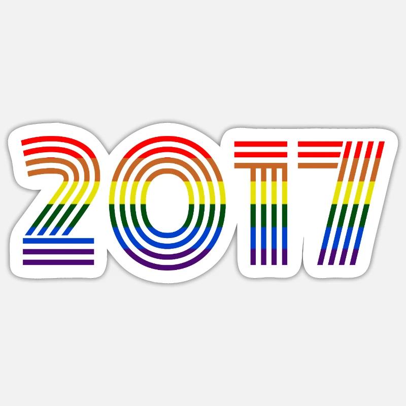 2017 - Sticker taille S (10 x 10 cm) - blanc mat