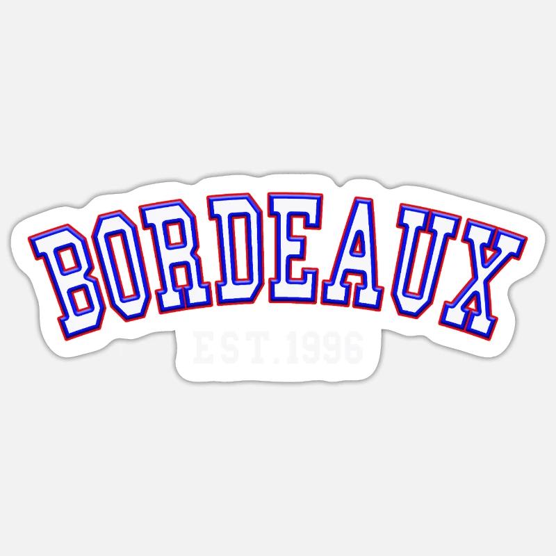 Bordeaux Est. 1996 - Sticker size S (10 x 10 cm) - white matte