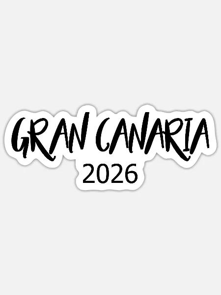 Gran_Canaria_2026 - Sticker Größe S (10 x 10 cm) - Mattweiß