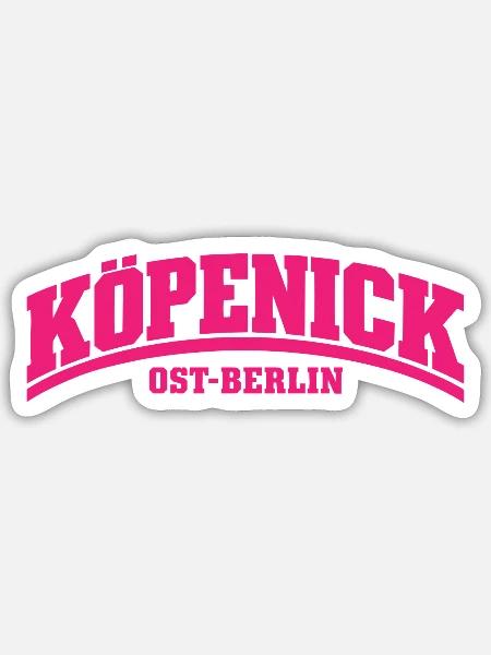 Köpenick - Ost-Berlin - Bezirk - Deutschland - Sticker Größe S (10 x 10 cm) - Mattweiß