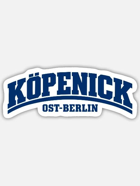 Köpenick - Ost-Berlin - Bezirk - Deutschland - Sticker Größe S (10 x 10 cm) - Mattweiß