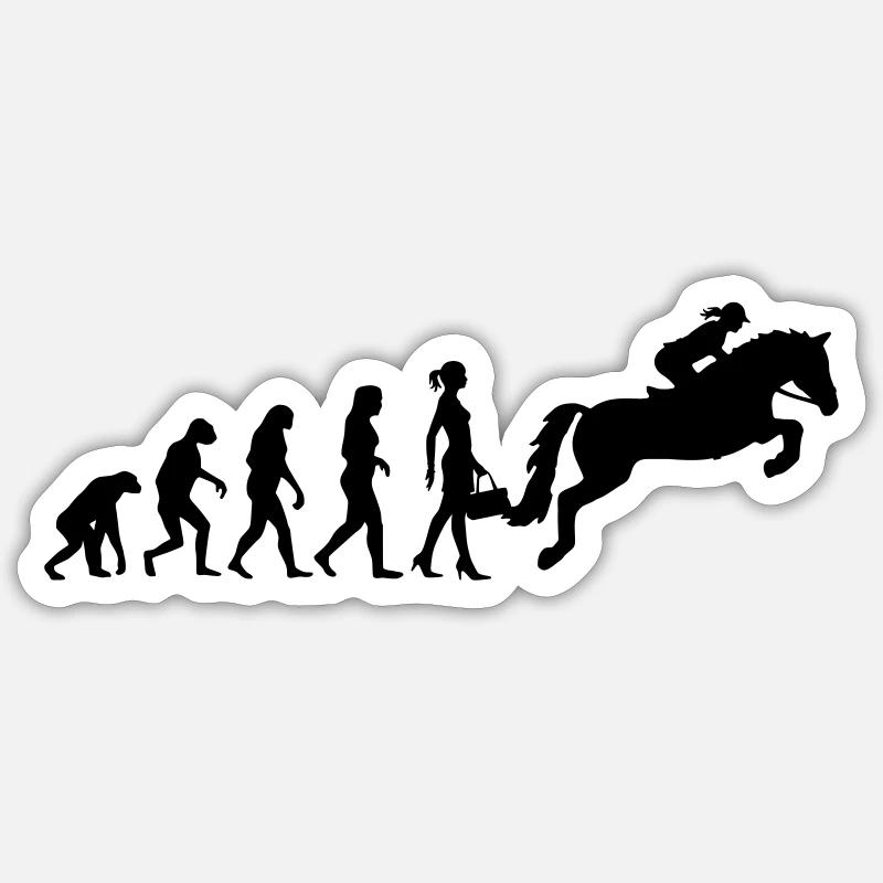 Evolution Ladies Springreiten Sticker Größe S (10 x 10 cm)