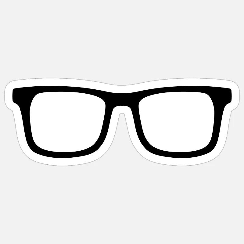 Brille Sticker Größe S (10 x 10 cm)