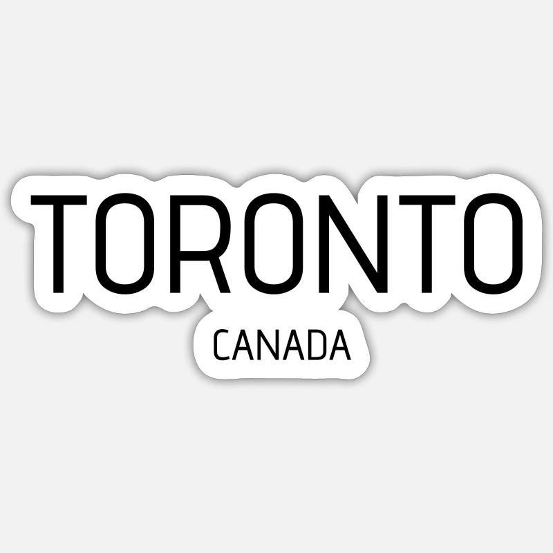 Toronto - Sticker taille S (10 x 10 cm) - blanc mat