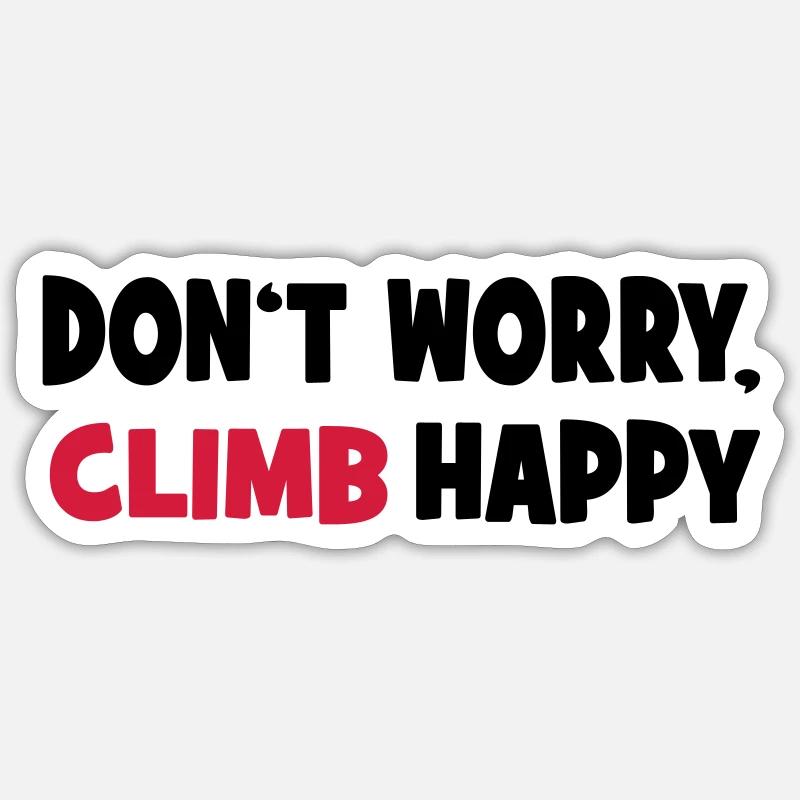 escalade - Sticker taille S (10 x 10 cm) - blanc mat