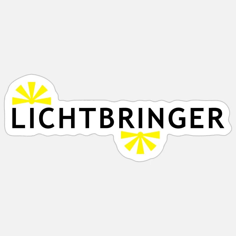 LICHTBRINGER - Sticker Größe S (10 x 10 cm) - Mattweiß