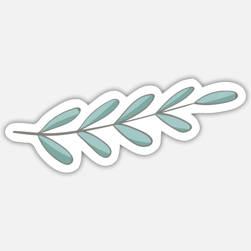 Zweig - Sticker taille S (10 x 10 cm) - blanc mat