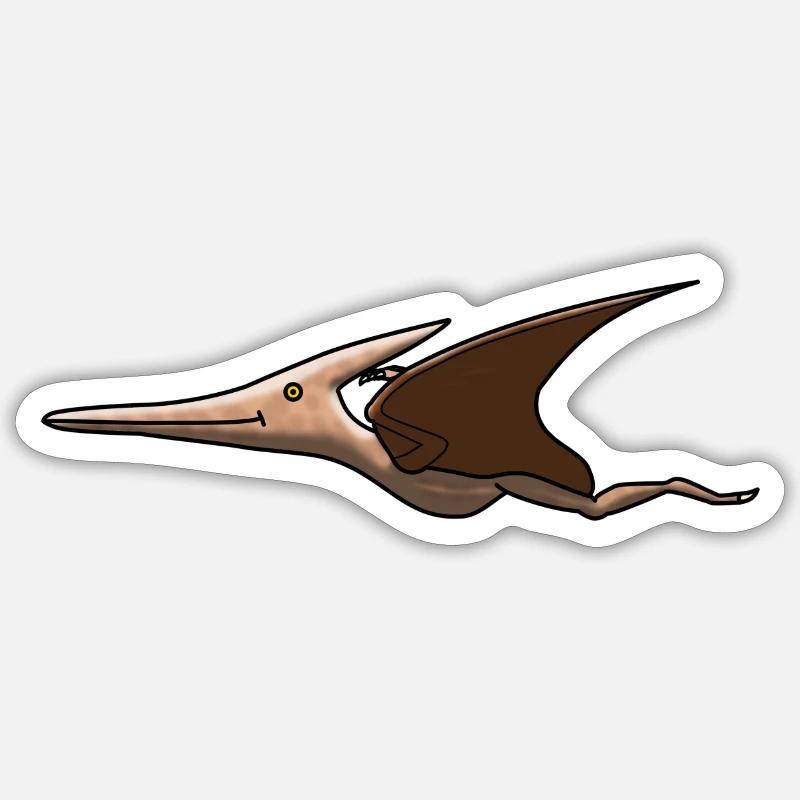 Pteranodon - Sticker Größe S (10 x 10 cm) - Mattweiß