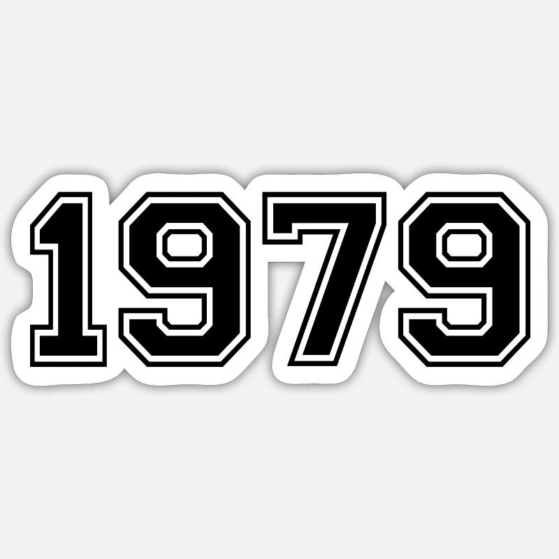 1979 - Sticker Größe S (10 x 10 cm) - Mattweiß
