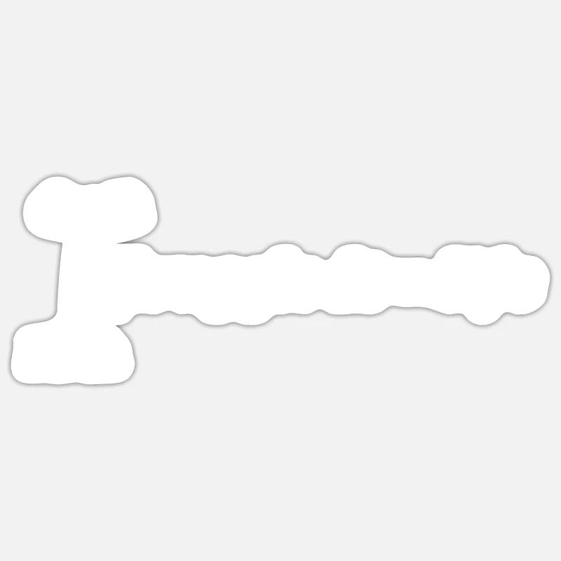 Lebensformel - Sticker Größe S (10 x 10 cm) - Mattweiß