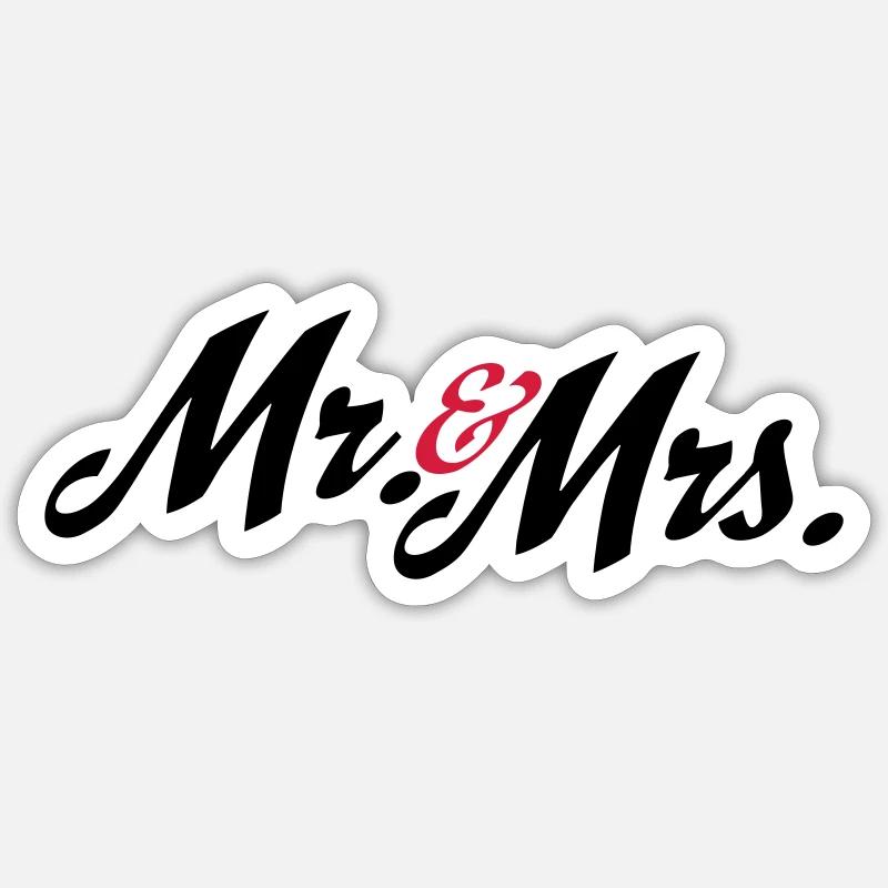 wedding - Sticker size S (10 x 10 cm) - white matte