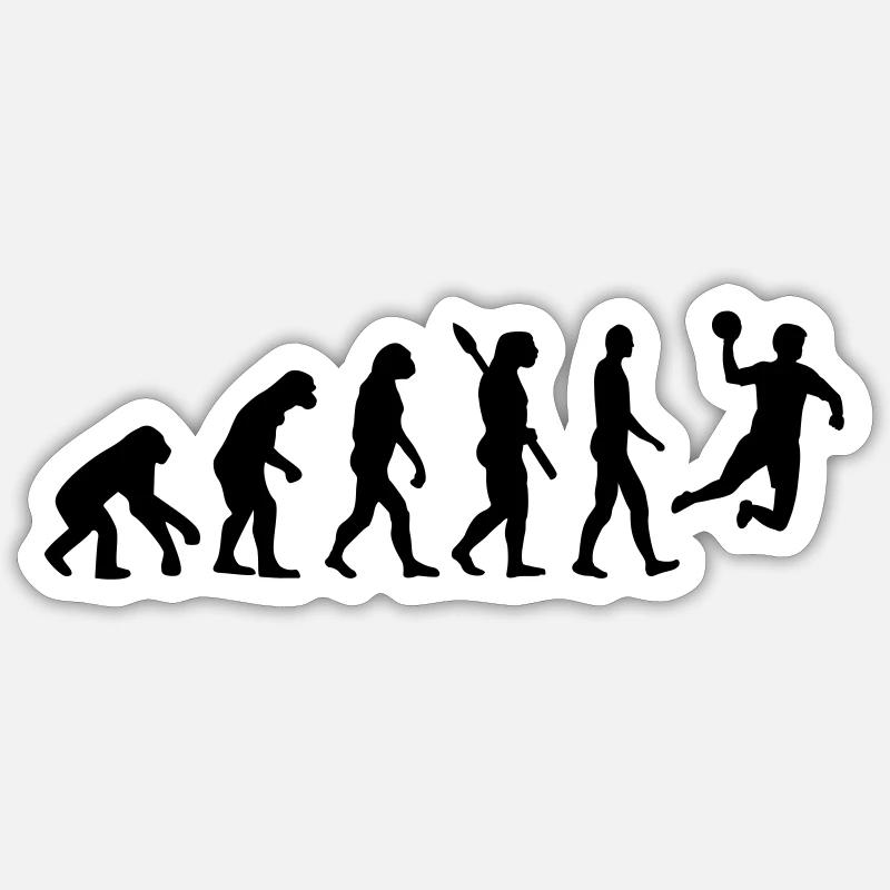 Evolution Handball Sticker Größe S (10 x 10 cm)