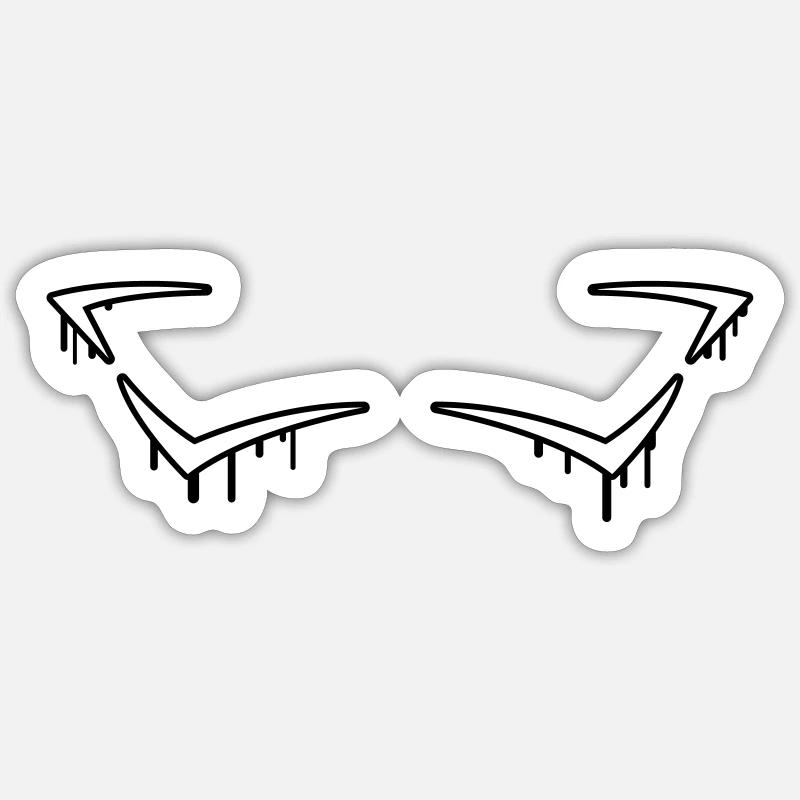 Graffiti Frame Sticker size S (10 x 10 cm)