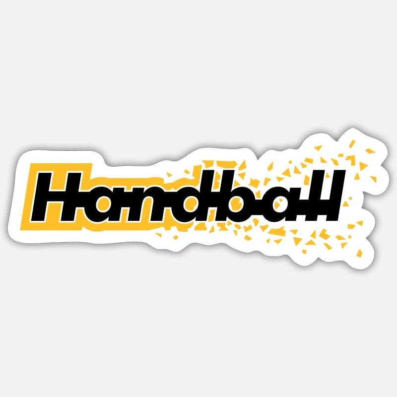 Handball - Sticker size S (10 x 10 cm) - white matte