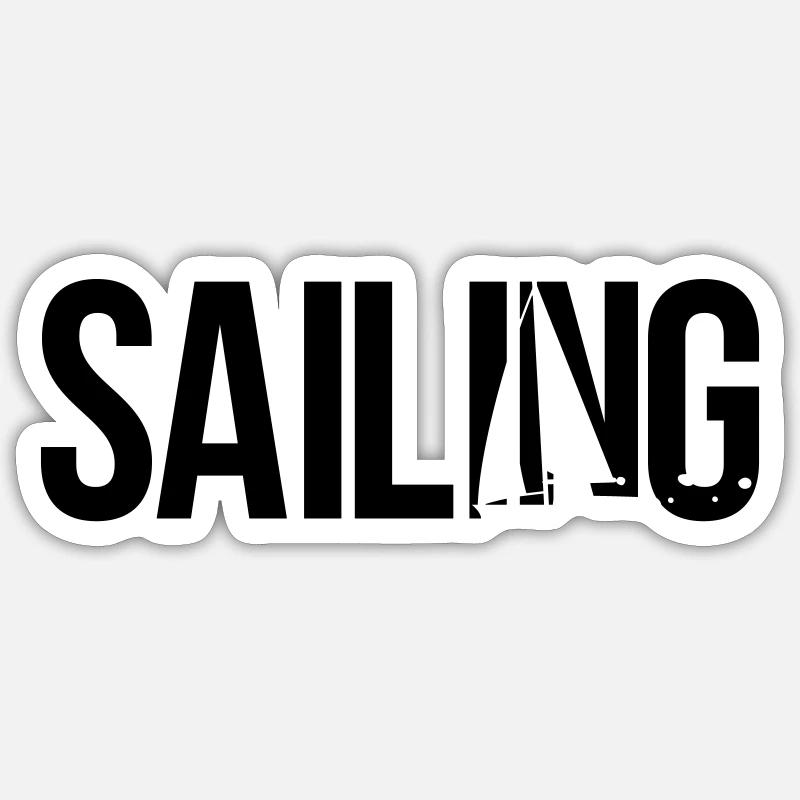 sailing Sticker size S (10 x 10 cm)