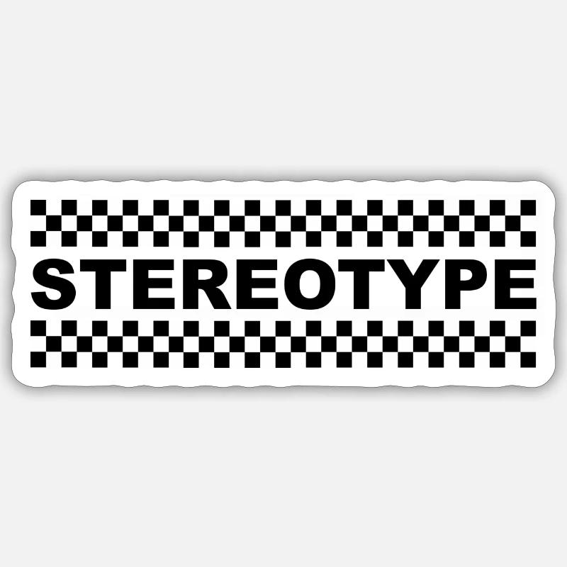 Stereotype - Sticker size S (10 x 10 cm) - white matte